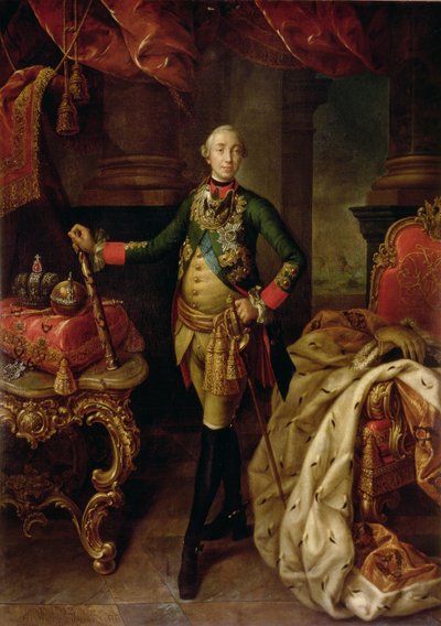 Portret van Tsaar Peter III (1728-62) 1762 door Alexei Petrovich Antropov